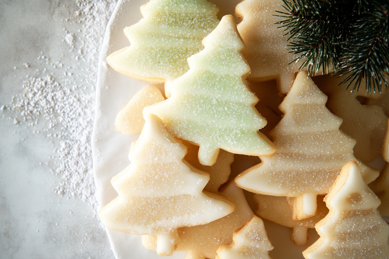 Christmas tree sugar cookies


