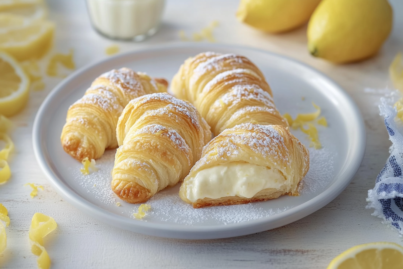 Lemon Cheesecake Crescent Rolls