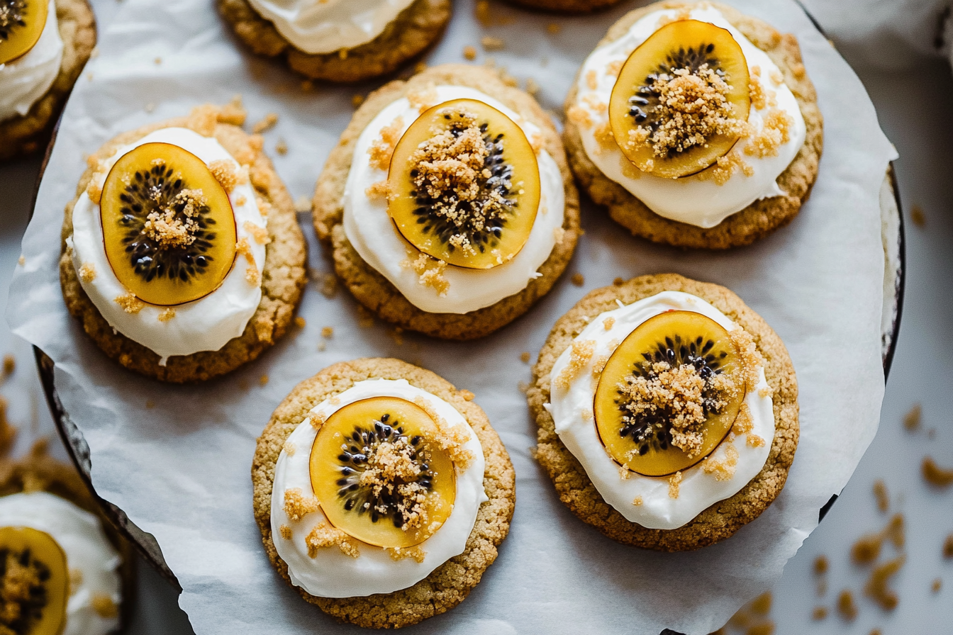 Passionfruit Cheesecake Cookies