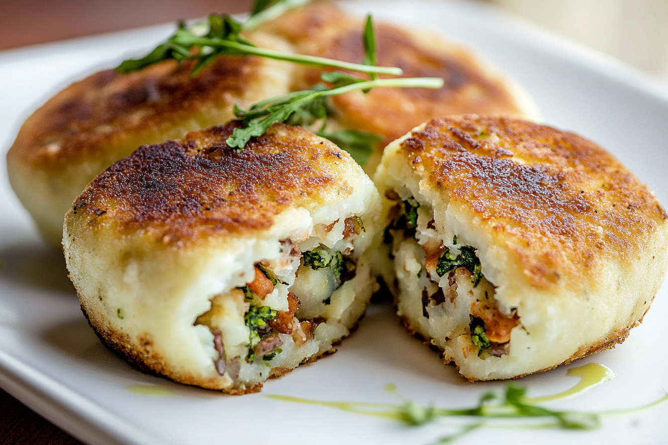 Stuffed Potato Cakes