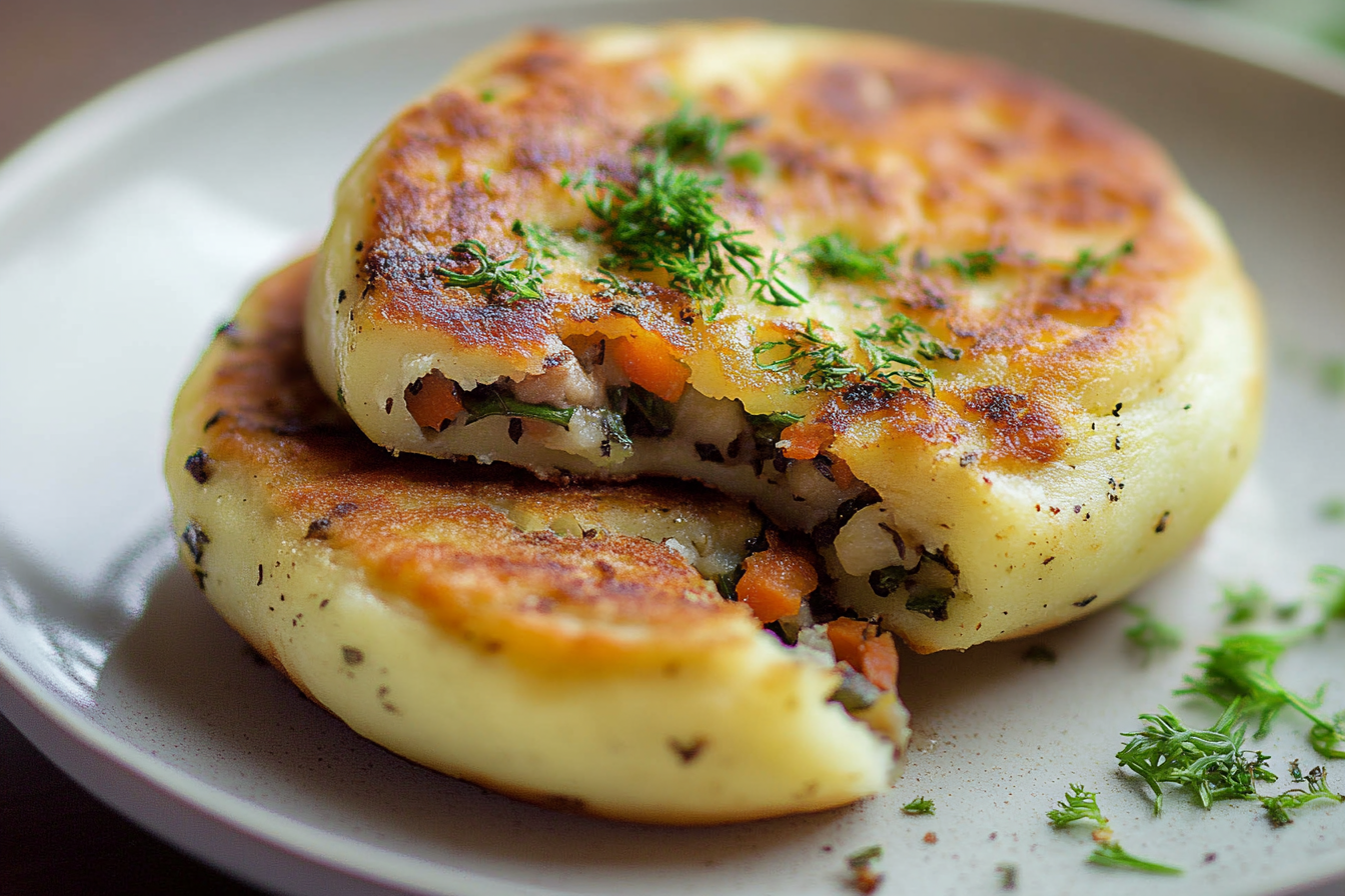 Stuffed Potato Cakes