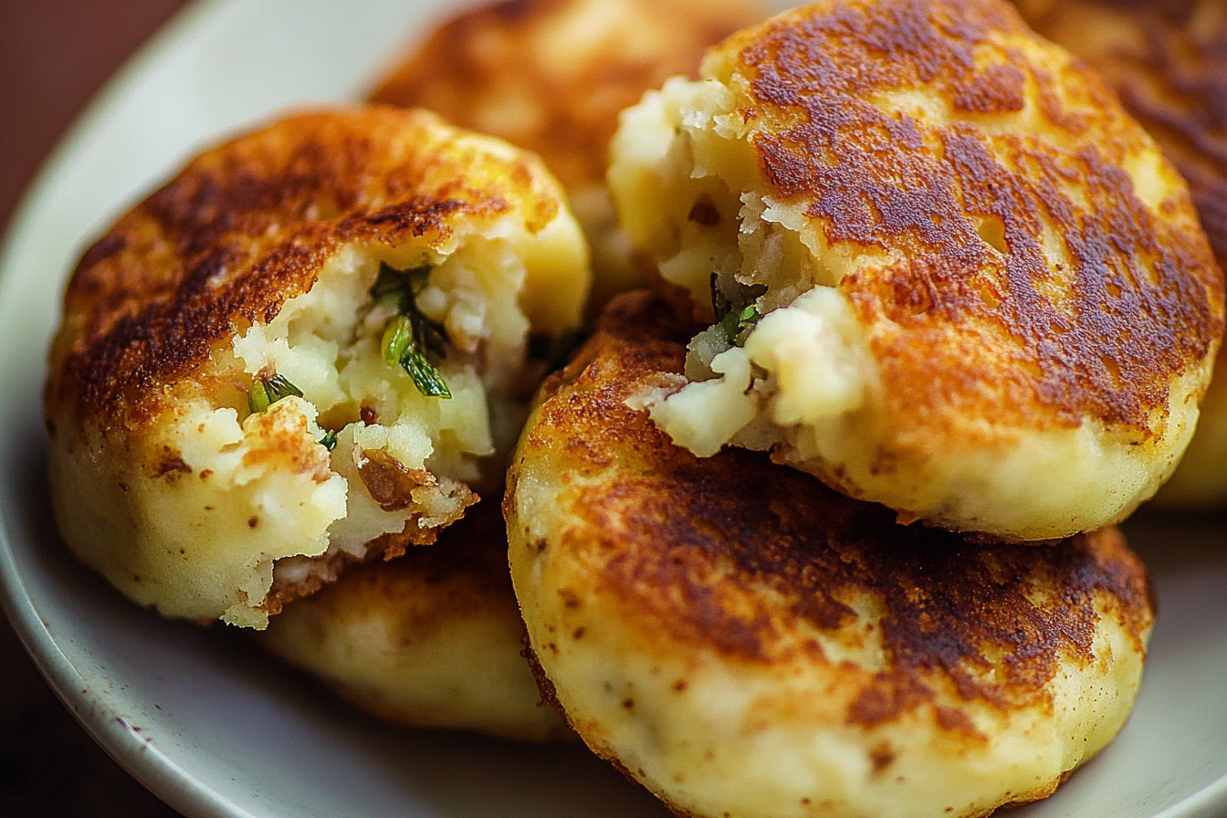 Stuffed Potato Cakes