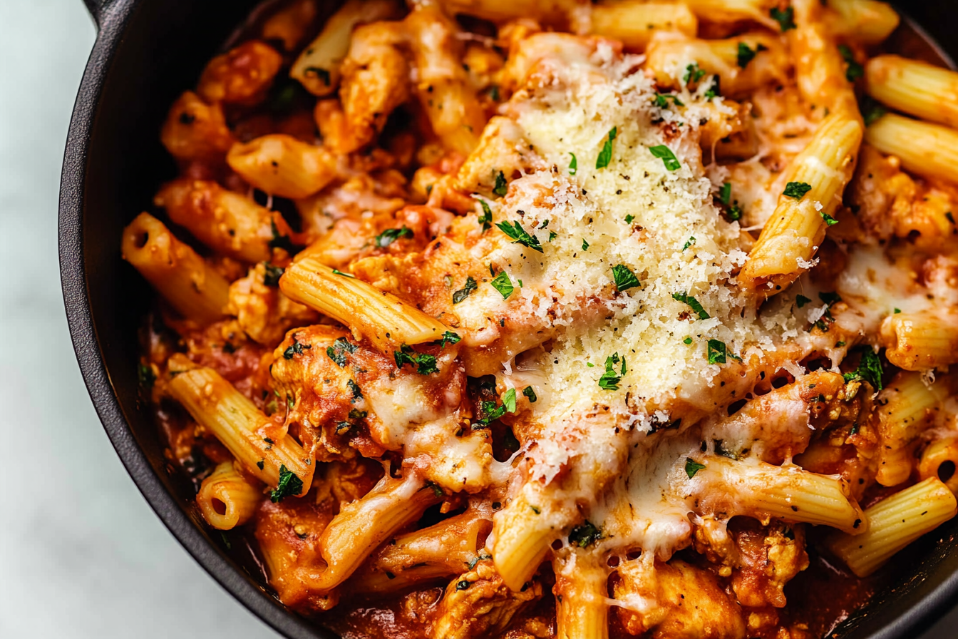 One-Pot Chicken Parmesan Pasta