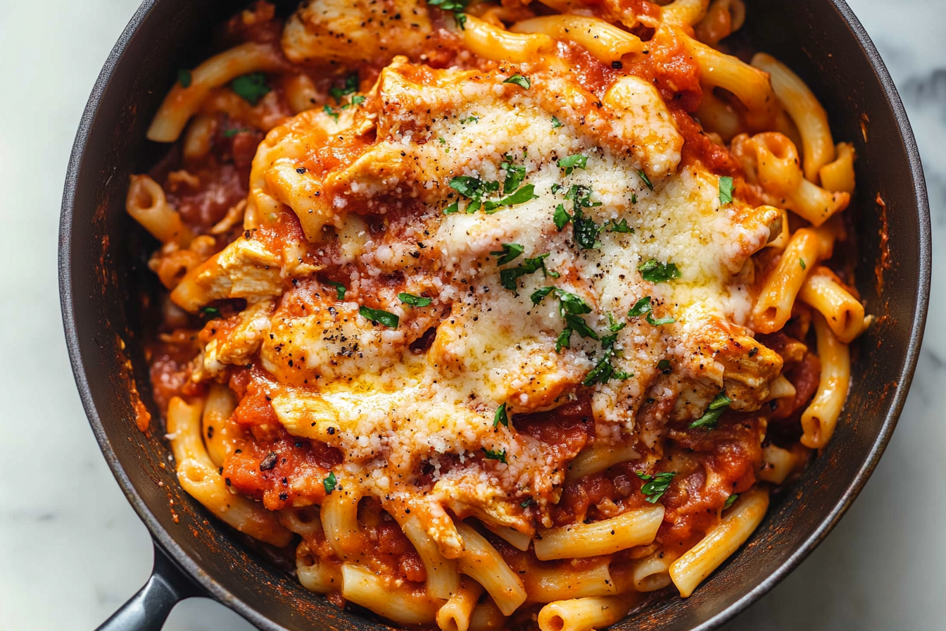 One-Pot Chicken Parmesan Pasta