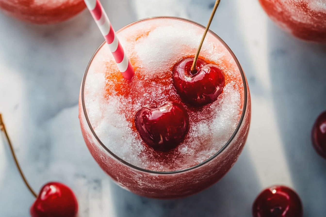 Cherry Rum and Coke Slushie

