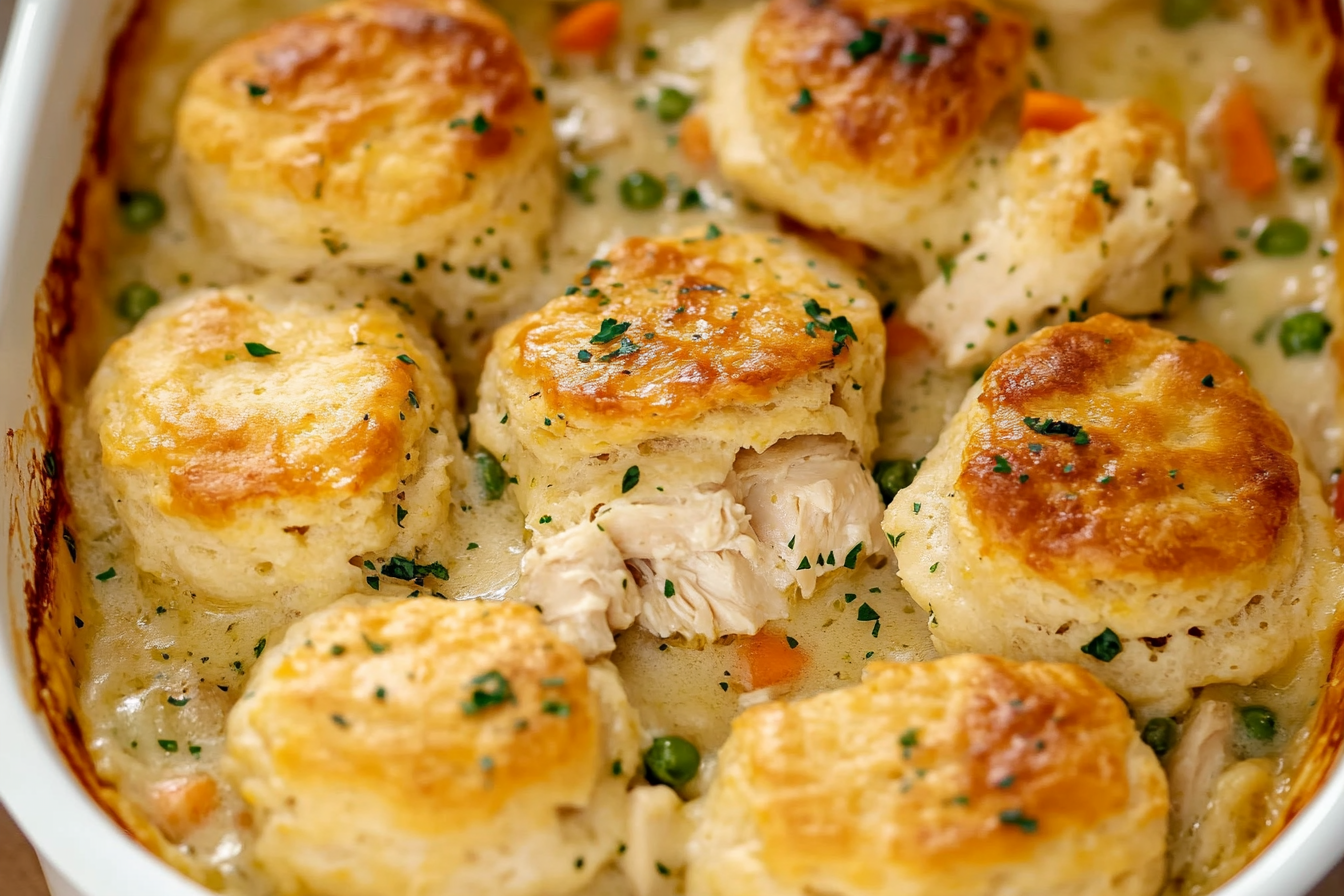 Chicken Biscuit Casserole
