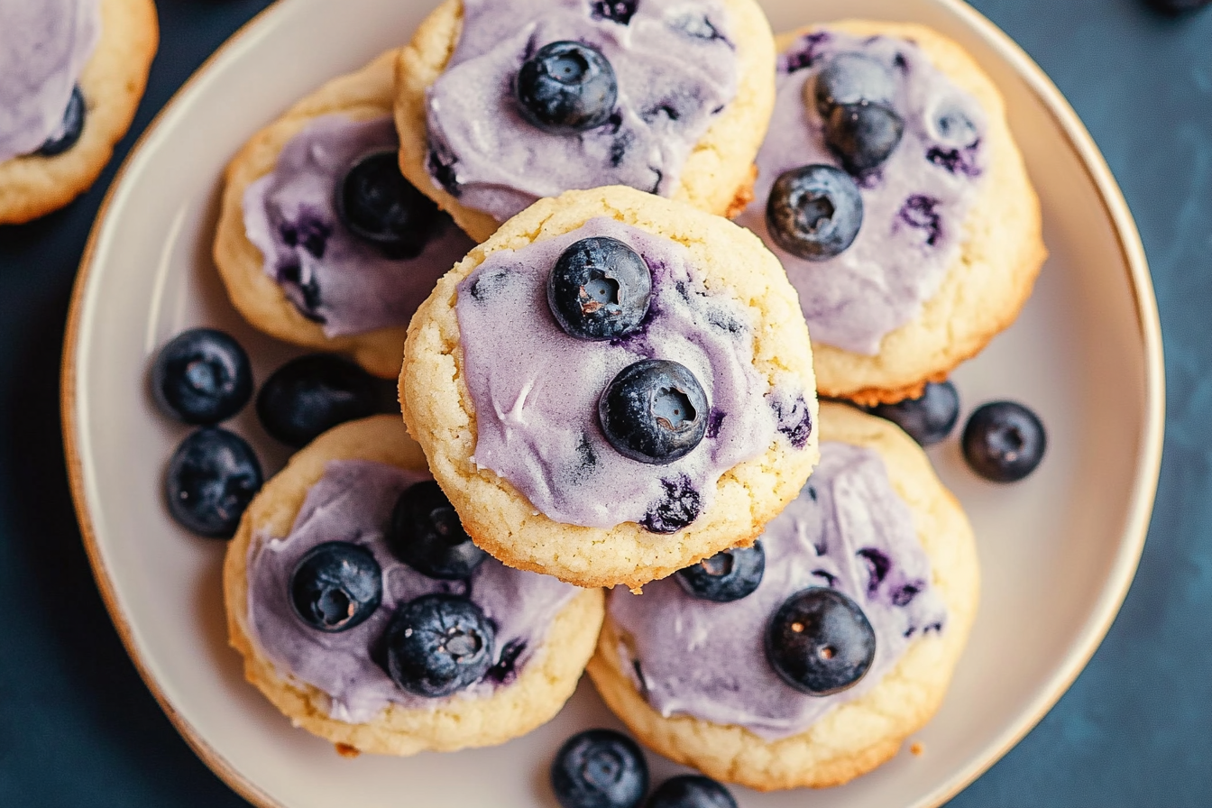 Blueberry sugar cookies

