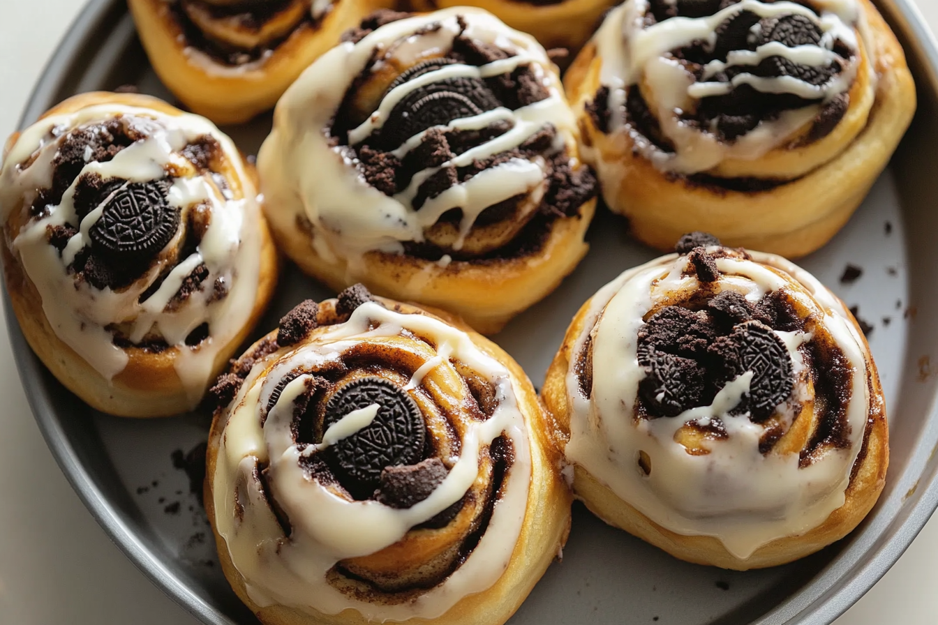 Oreo-Stuffed Cinnamon Rolls
