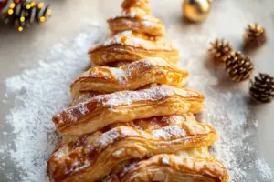 Puff pastry Christmas tree