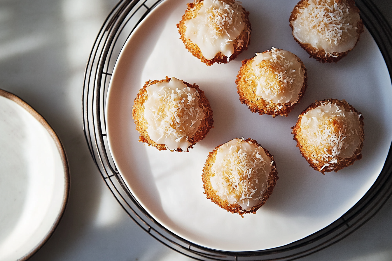 Mini apple coconut cake 