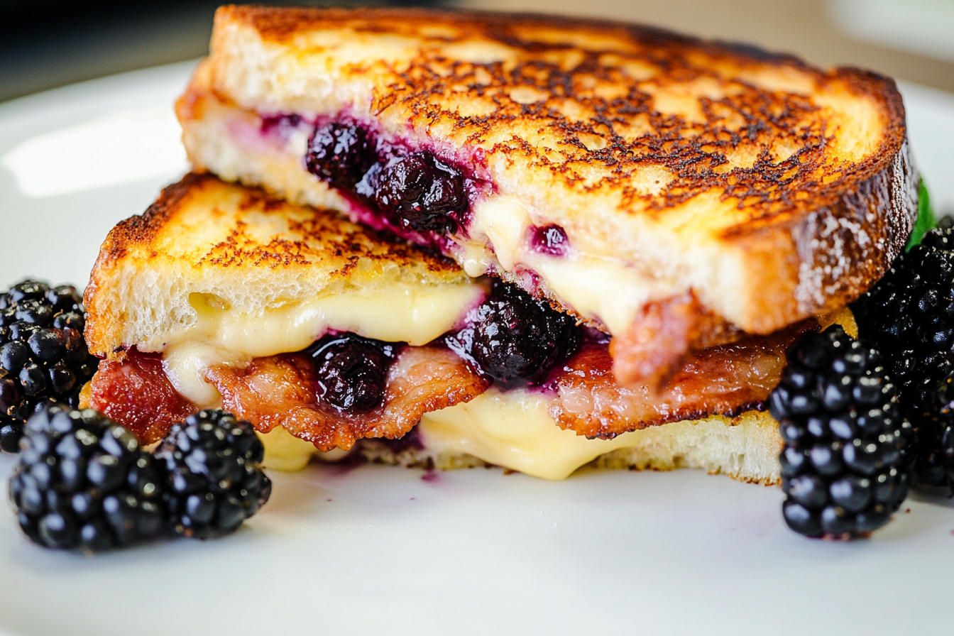 Bacon Blackberry Grilled Cheese