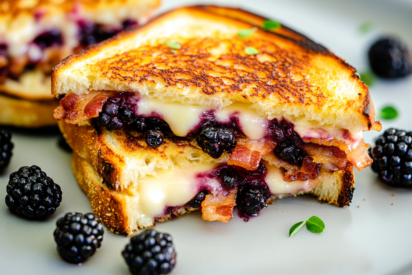 Bacon Blackberry Grilled Cheese