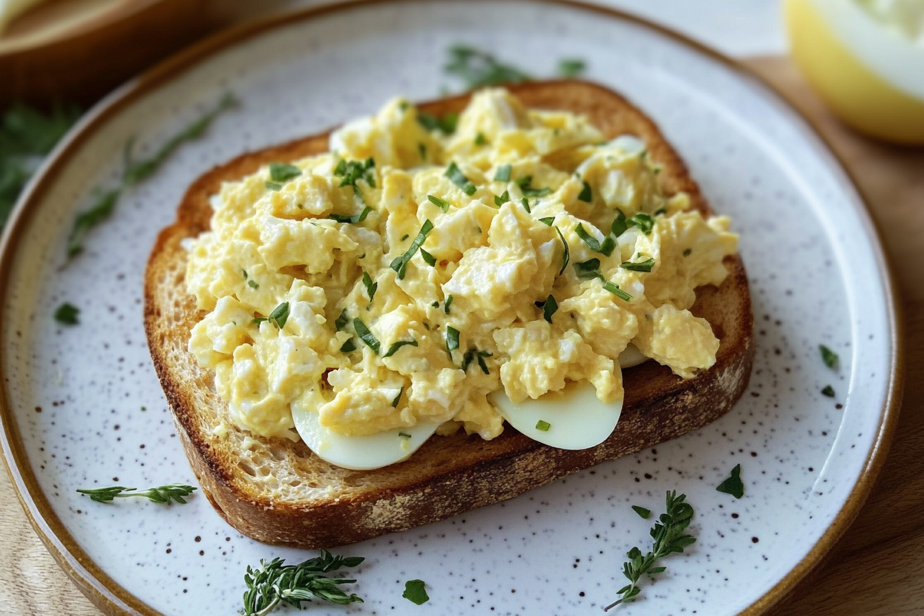 egg salad toast