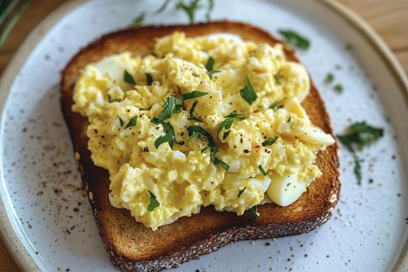 egg salad toast