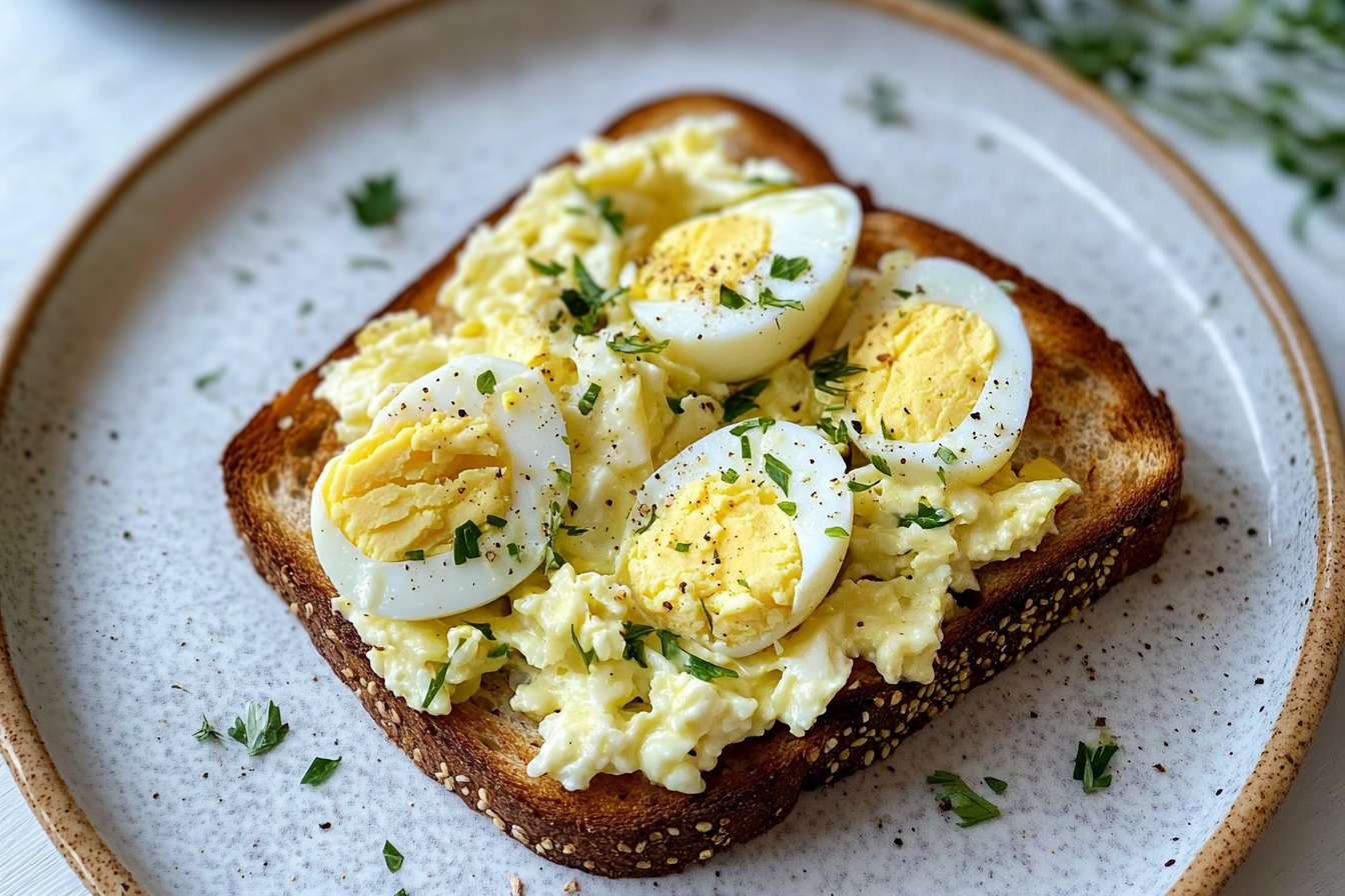 egg salad toast