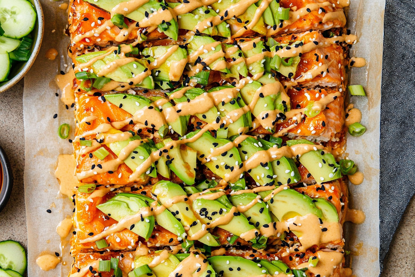 Salmon Sushi Bake