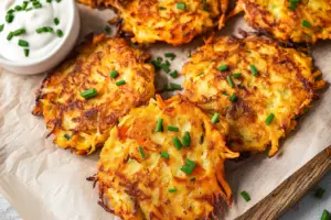 Crispy Parsnip Carrot Fritters