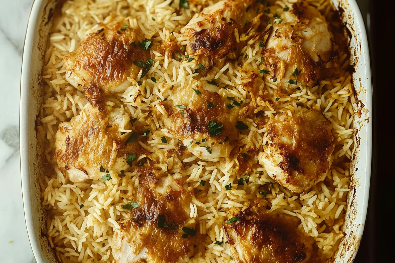 Oven Baked Chicken and Rice