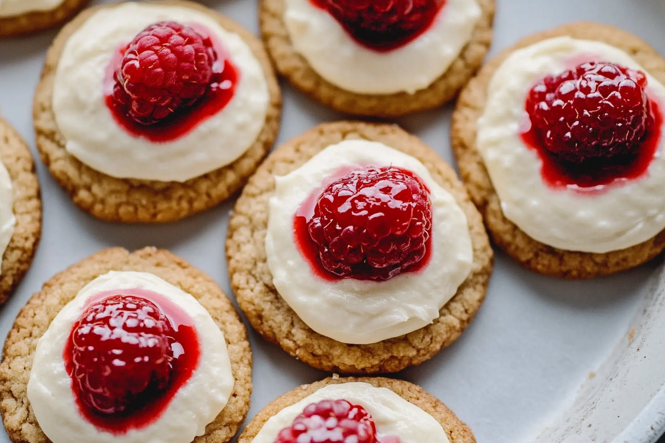 Raspberry Cheesecake Cookies
