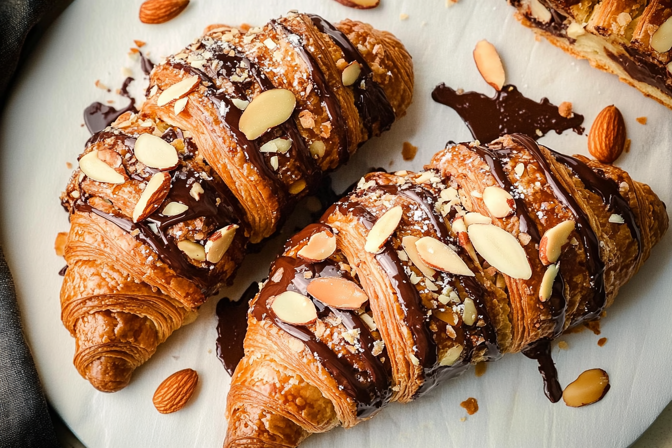 Chocolate Almond Croissants
