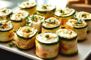 Zucchini & Cheese Roulades