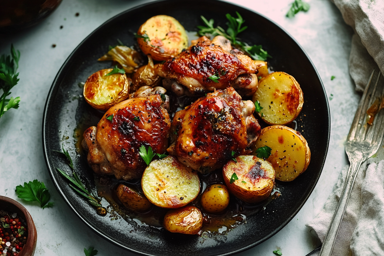Chicken Thighs with Potatoes