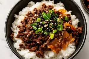 Korean Ground Beef Bowl