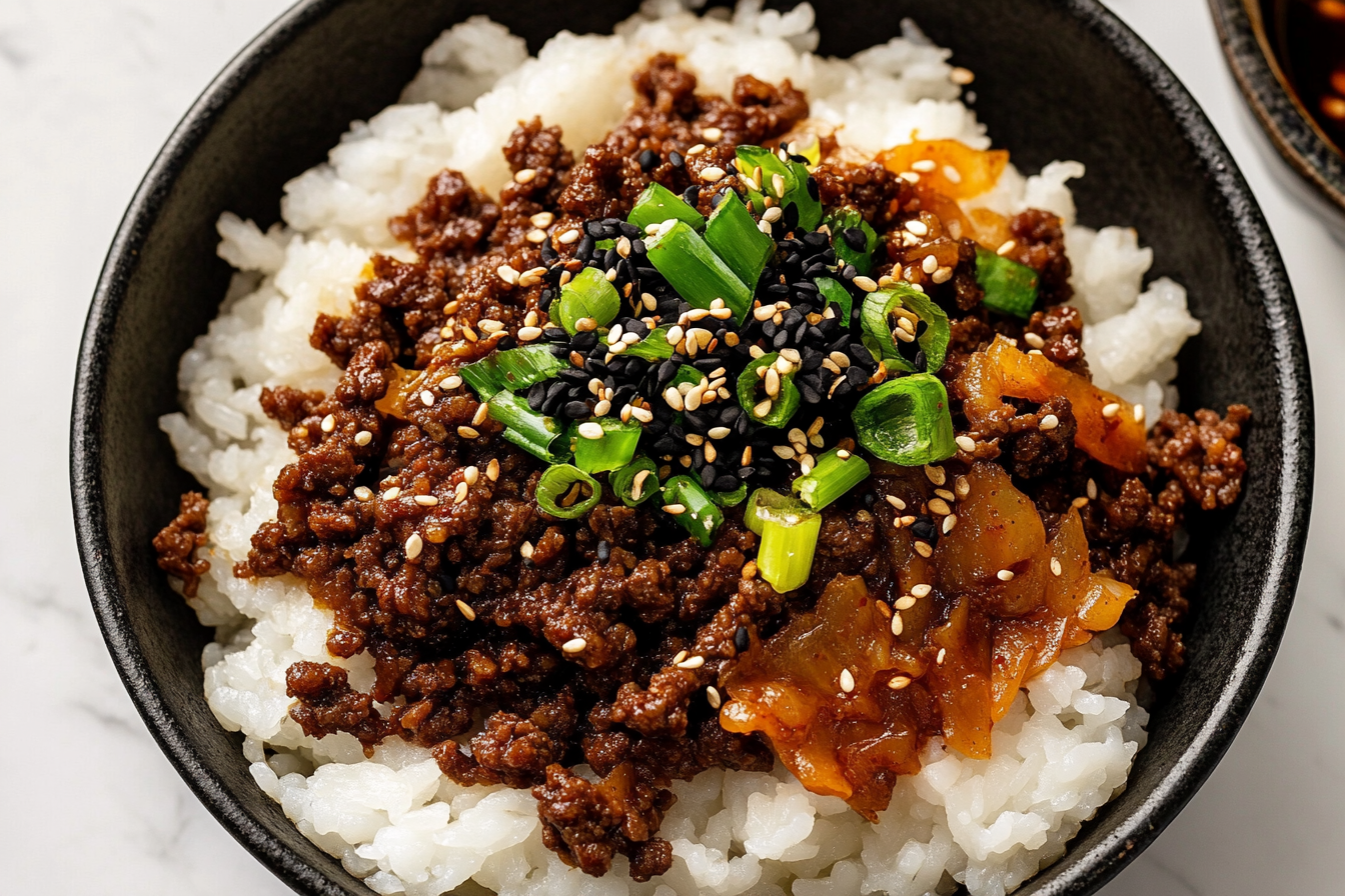 Korean Ground Beef Bowl