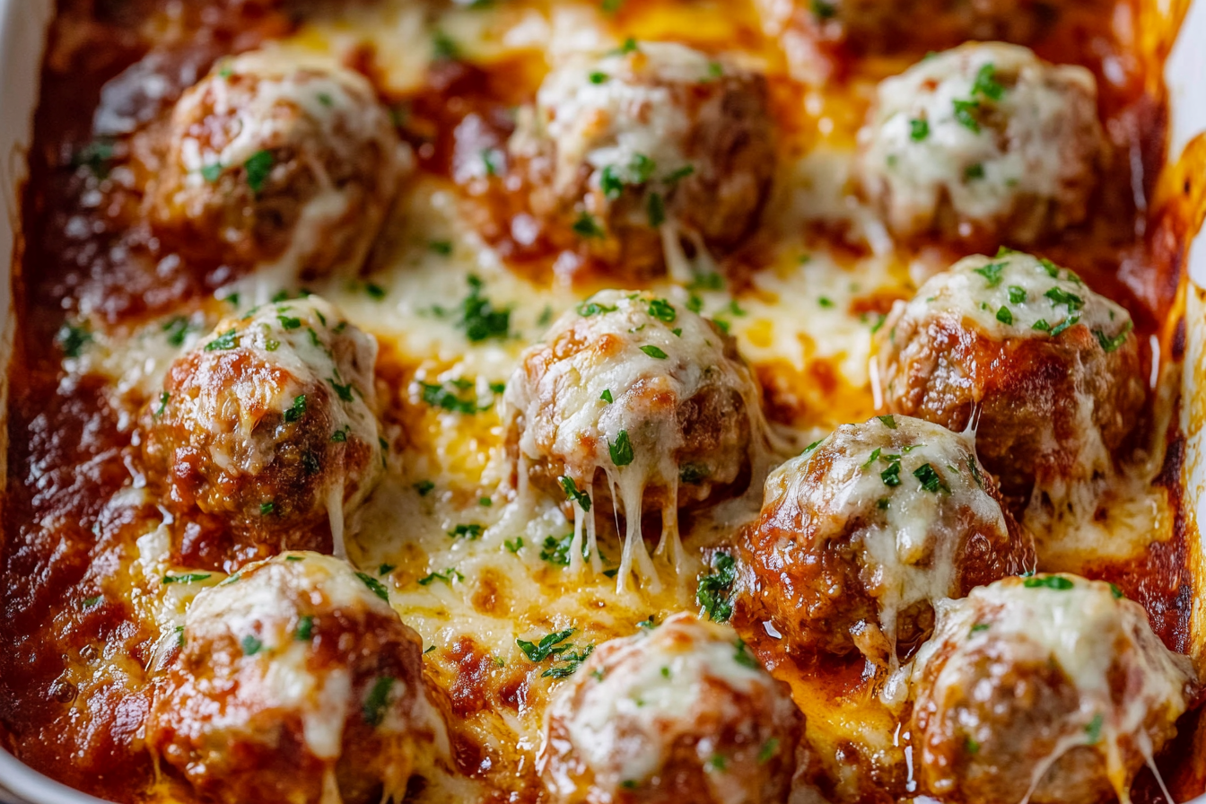 Meatball Casserole Parmesan