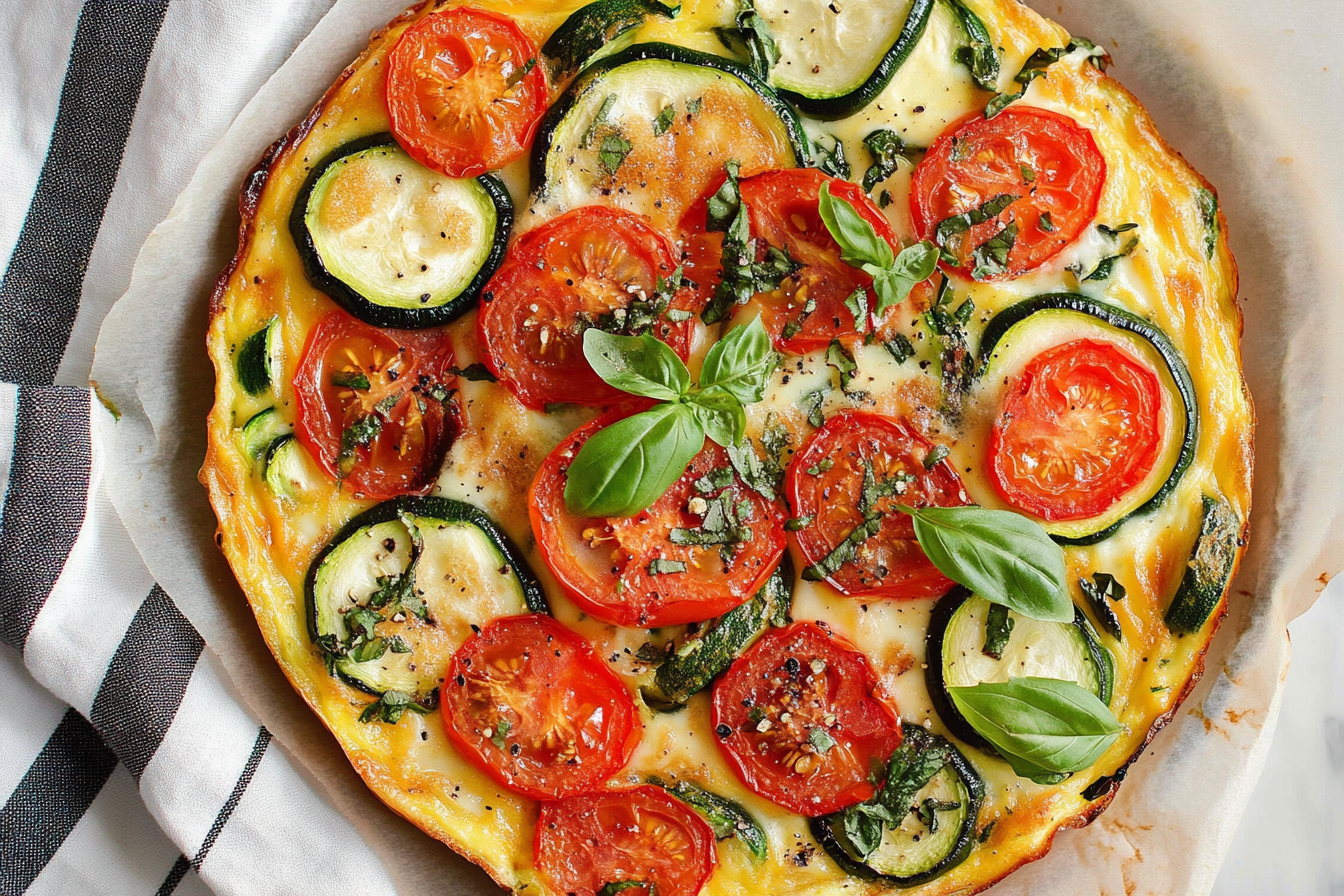 Zucchini and Tomato Frittata Recipe | Healthy & Flavorful Breakfast