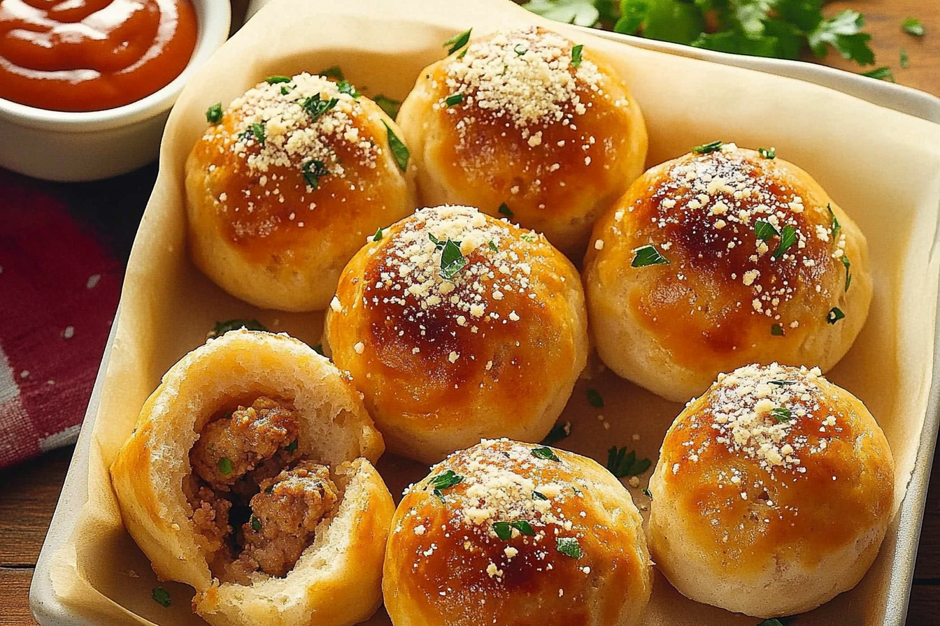 Italian Meatball Buns