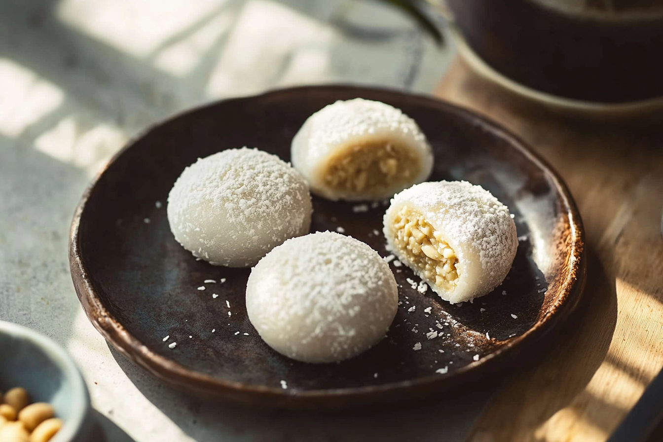 Coconut Peanut Mochi