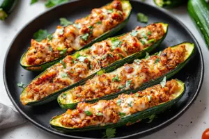 Turkey Zucchini Boats