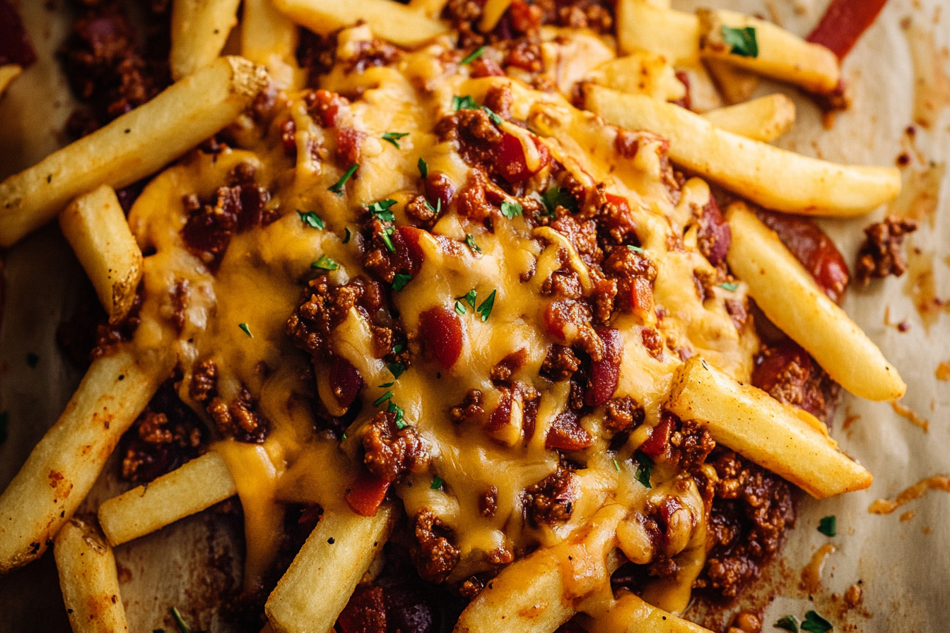 Easy Chili Cheese Fries