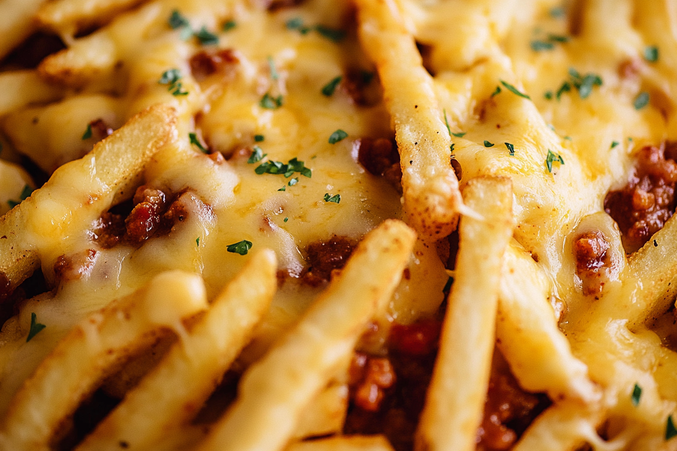 Easy Chili Cheese Fries

