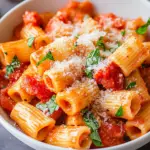 Creamy Tomato Rigatoni Pasta