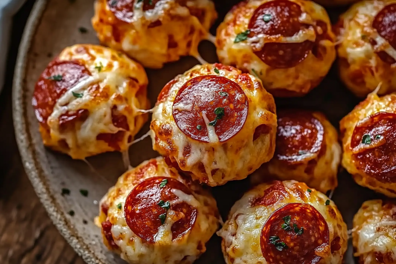 Cheesy Pepperoni Pizza Bombs