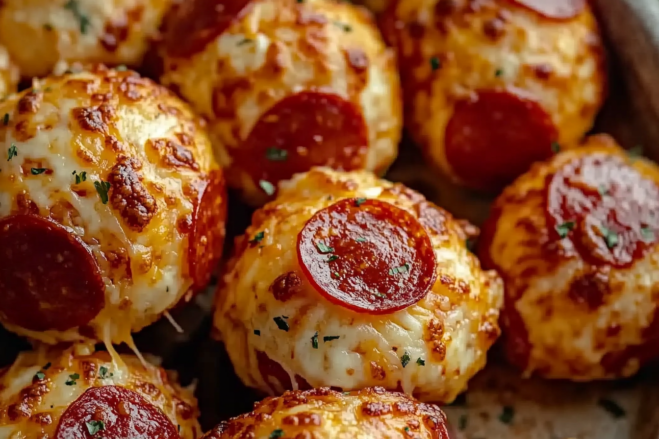 Cheesy Pepperoni Pizza Bombs