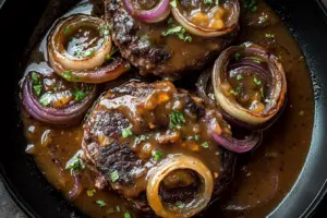 Hamburger Steak with Onions and Gravy