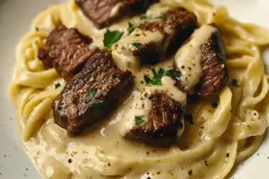 Creamy Cajun Steak Alfredo