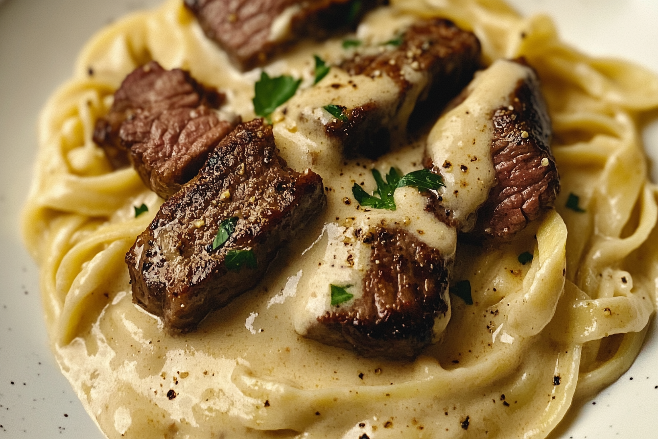 Creamy Cajun Steak Alfredo