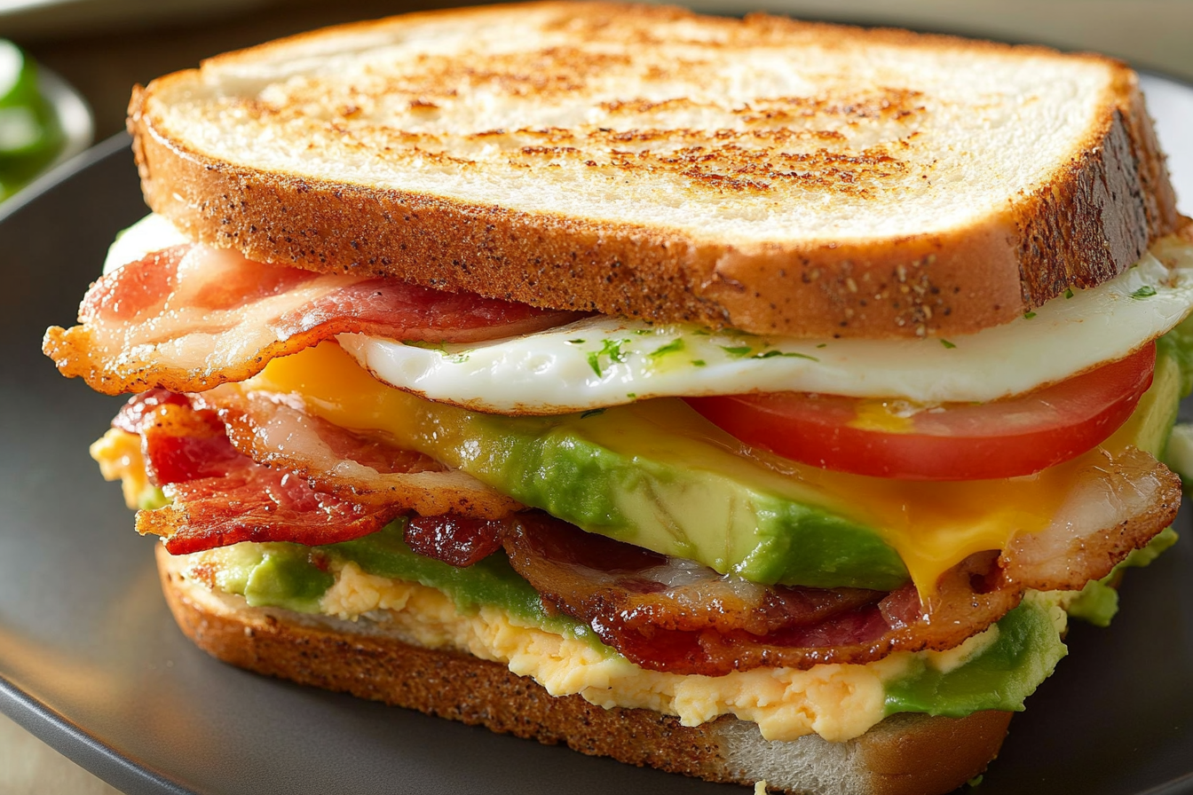 Bacon Egg Avocado Sandwich