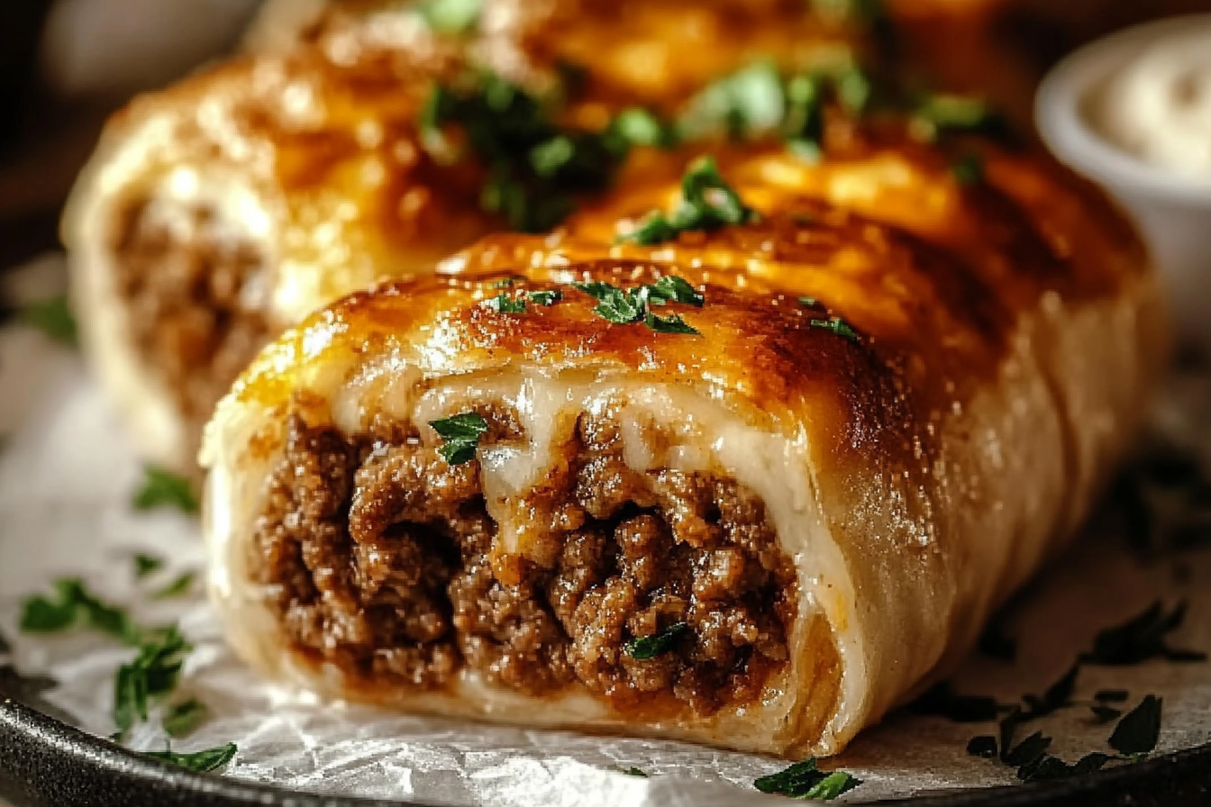 Cheesy Ground Beef Roll