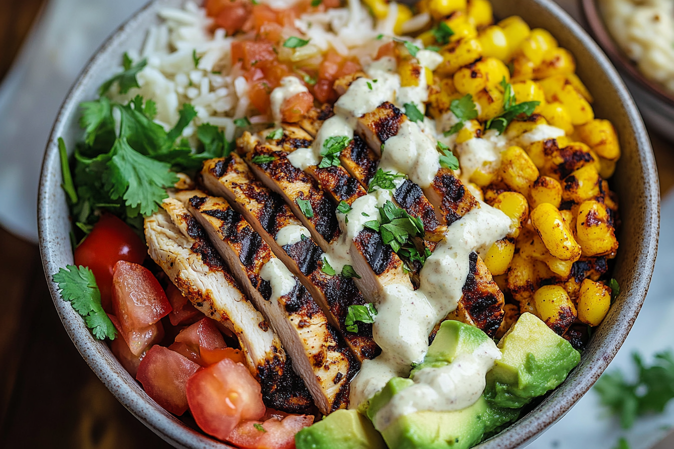 Grilled Chicken Burrito Bowl

