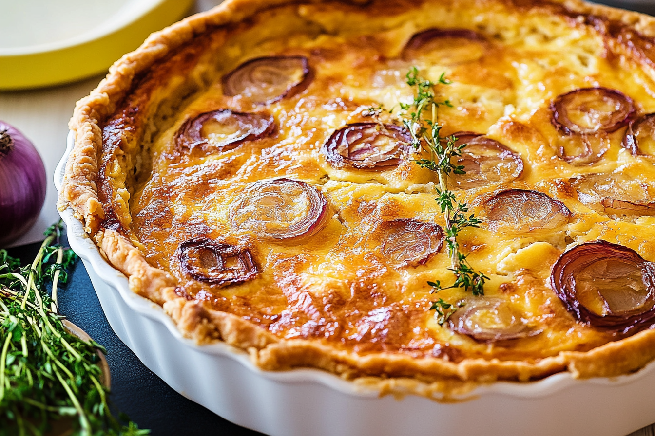 French Onion Crustless Quiche