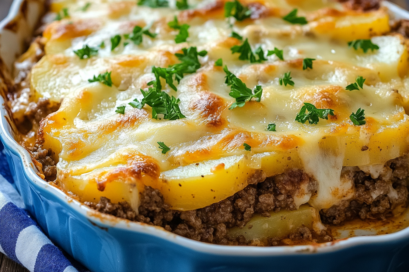 Easy Hamburger Potato Casserole