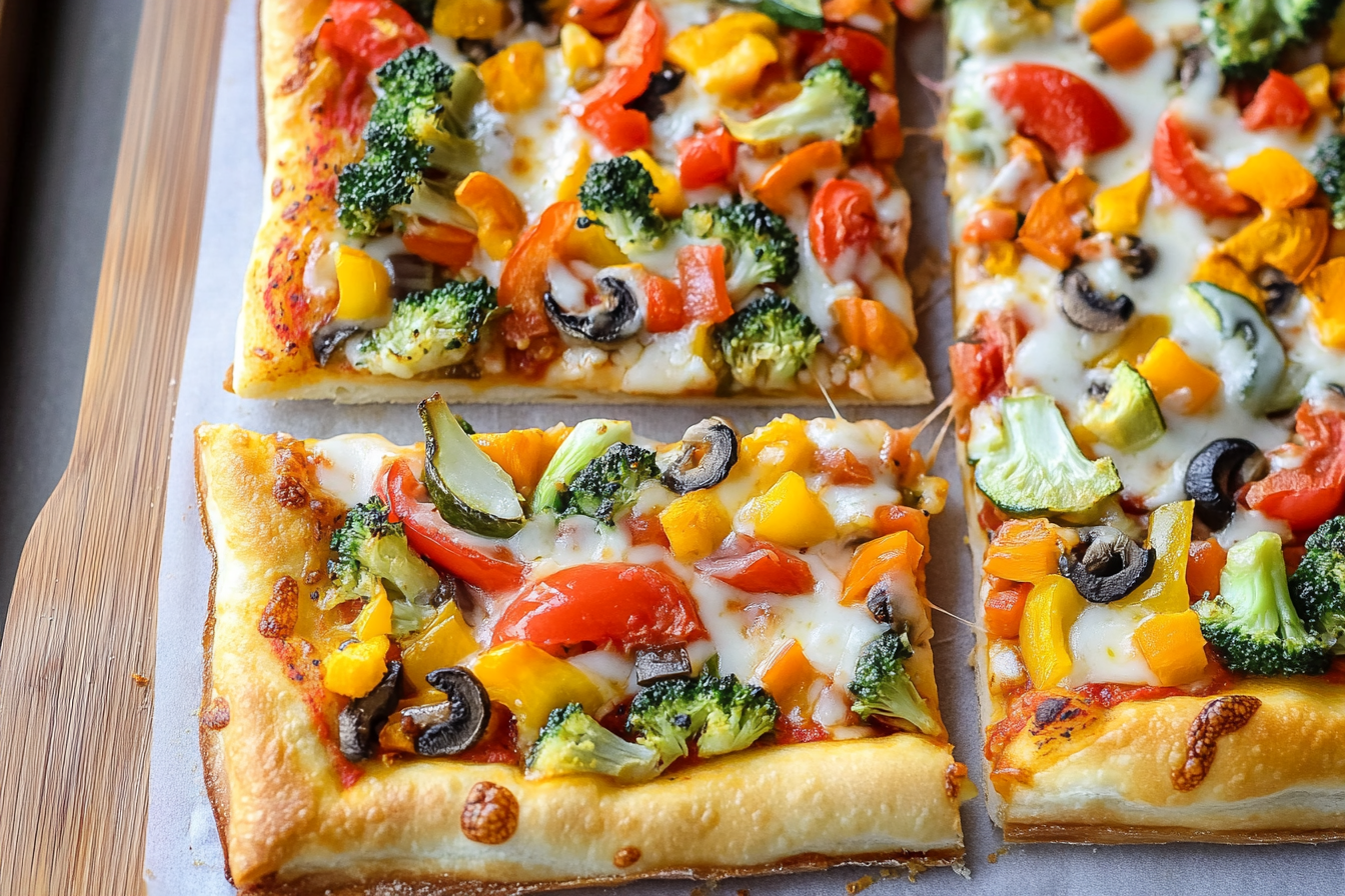 Crescent Roll Veggie Pizza