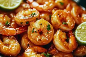 Pancetta-Wrapped Shrimp with Honey-Lime Glaze