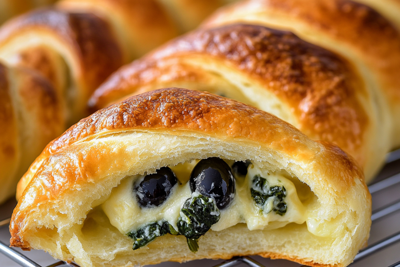 Spinach and Feta Croissants