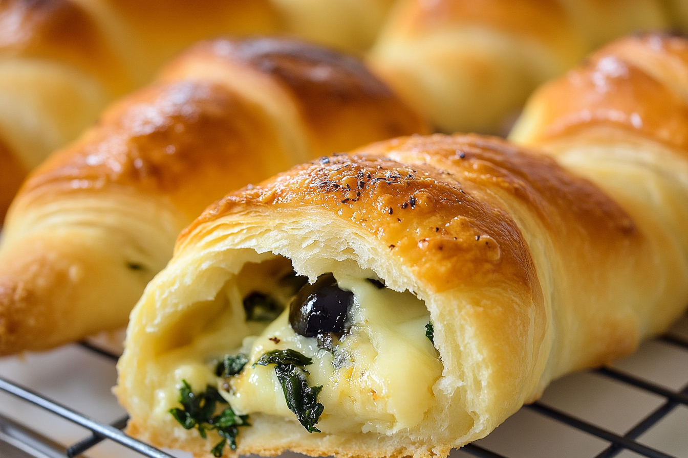 Spinach and Feta Croissants 
